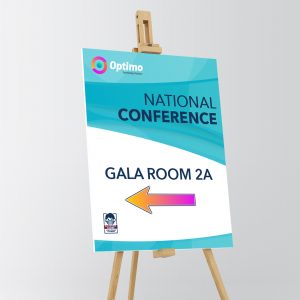 Conference Poster on Easel