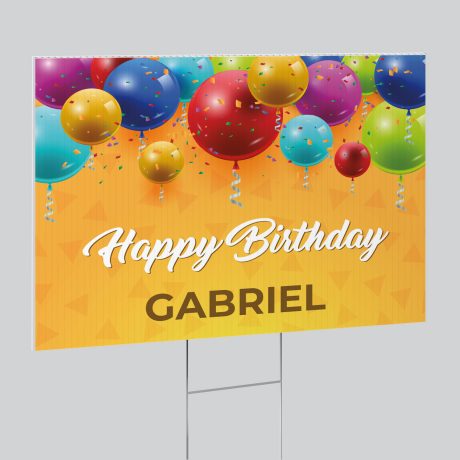 Birthday Lawn Sign A