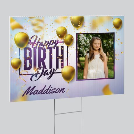 Birthday Lawn Sign E