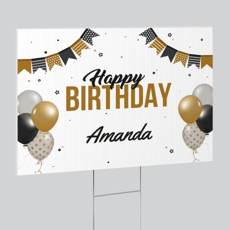 Birthday Lawn Sign F