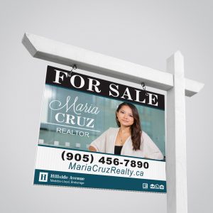 Real Estate Post Sign - For Sale