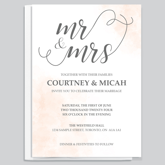 Wedding Invite 5x7 | Greater Print | Online-Print Shop